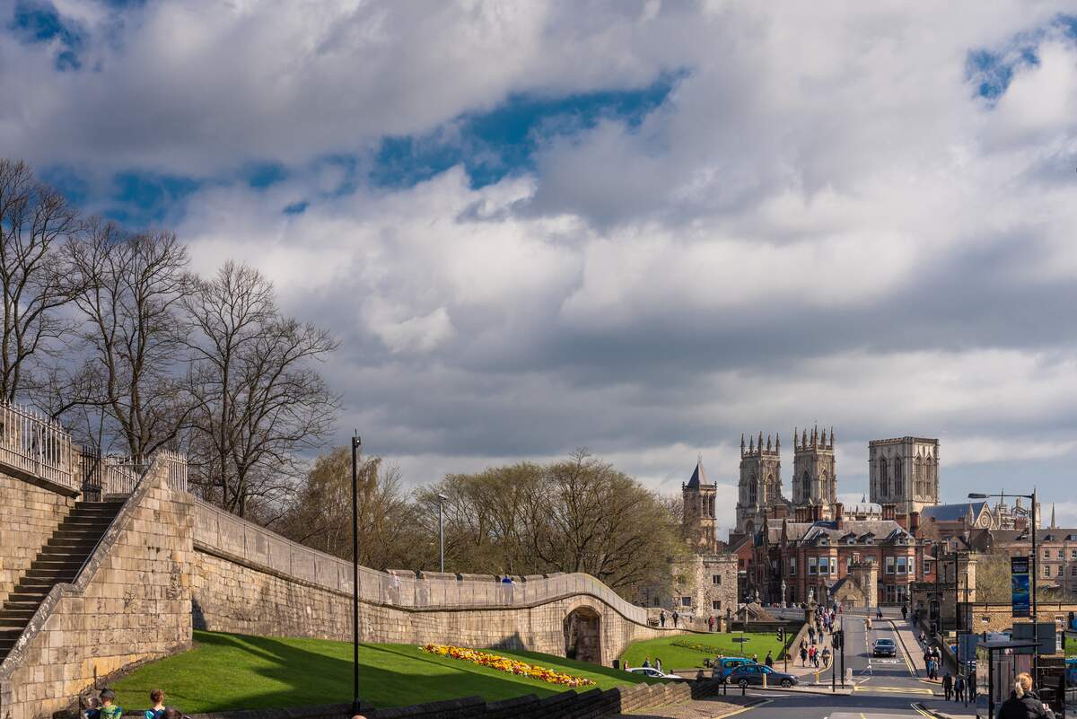Walking around the city walls is a fantastic way to explore York's rich history.